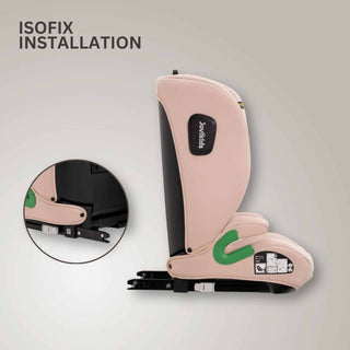 JoviKids Leon ISOFIX Booster Car Seat R129 i-Size Group 2/3 15 Months to 12 Years Rosewood