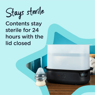 Tommee Tippee Black Supersteam Electric Steam Steriliser