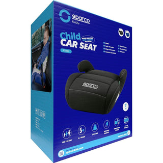 Sparco Child Car Seat Booster i-Size 125–150 cm – Black | ECE R129/03 Approved