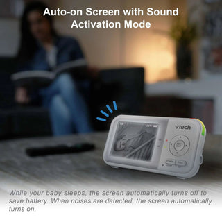 VTech VM3263 2.8" Video Baby Monitor with Night Light – White