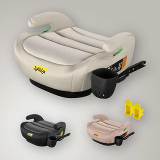 JoviKids Ohho+ i-Size Booster Seat with ISOFIX and Cup Holder 6–12 Years - Milkstone