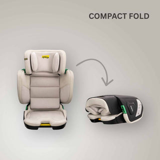 JoviKids Rober+ Folding i-Size Booster Car Seat 3–12 Years Milkstone