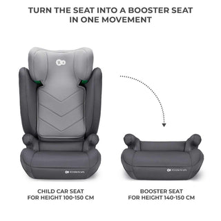 Kinderkraft I-Spark Group 2/3 R129 i-Size Car Seat - Grey