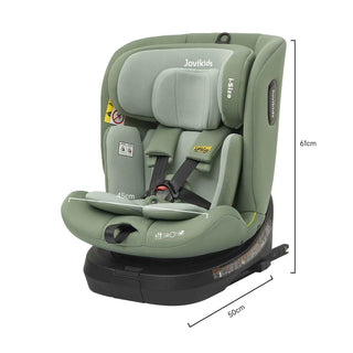 JoviKids Ranger TT Spin 360 Car Seat with ISOFIX - R129 i-Size (Birth to 12 Years) in Green