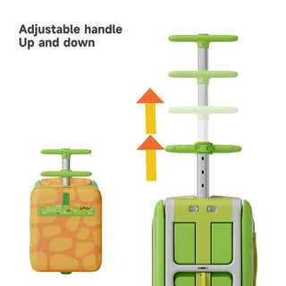 JoviKids 3-in-1 Ride On Luggage – JoyRide Kids Suitcase & Stroller - Green