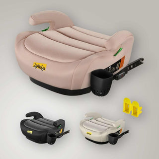 JoviKids Ohho+ i-Size ISOFIX Booster Seat with Cup Holder 6–12 Years Rosewood