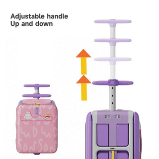 JoviKids 3-in-1 Ride On Luggage – JoyRide Kids Suitcase & Stroller - Pink