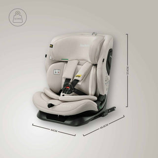 Jovikids CICI TT i-Size Child Seat 76–150cm - Milkstone