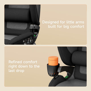 Welldon Cocoon Travel 2 High Back Booster Car Seat – Ebony
