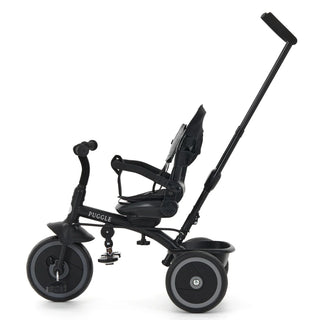 Puggle Easy Twist 6-in-1 Folding Trike with Parent Handle – Melange Grey
