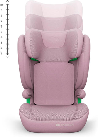 Kinderkraft JUNIOR FIX 2 PRO i-Size ISOFIX Child Car Seat 100-150cm Pink