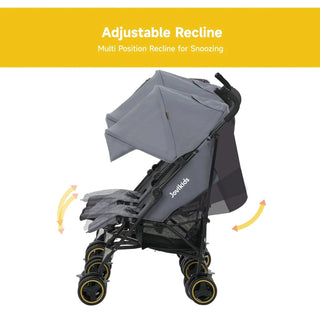 Jovikids Ezra Twin Umbrella Folding Stroller - Quiet Shade