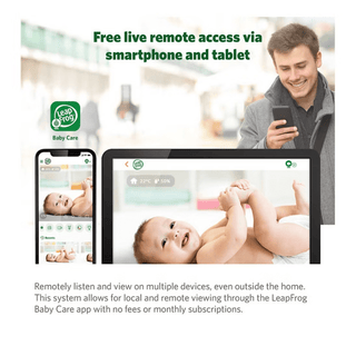 LeapFrog Baby Monitor with Motorized Pan and Tilt Camera – White LF1911HD