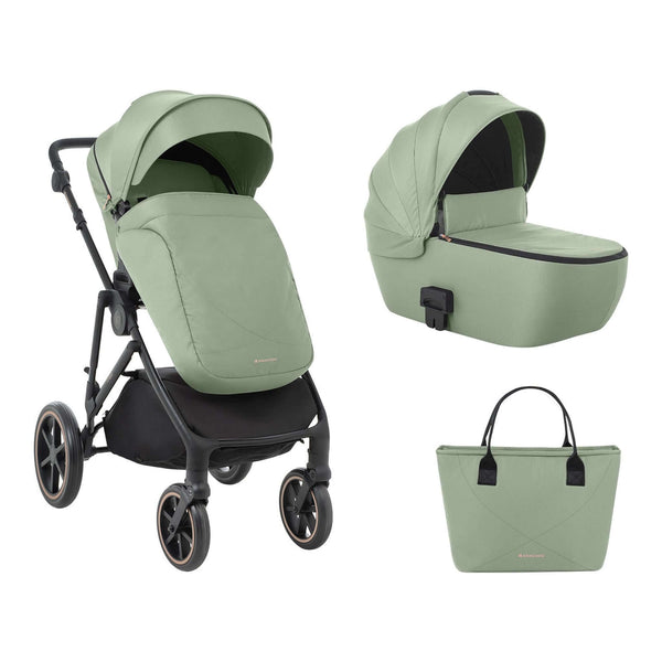KikkaBoo Thea Stroller 2in1 with carrycot Army Green 2024