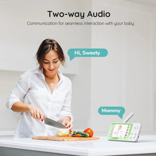 BOIFUN 7SM Smart Baby Monitor | 1080P HD, 2-Way Audio, Auto Screen Switch, App & Monitor Control