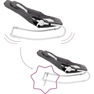 Badabulle Easy Bouncer – 5-Position Recline, Rocker Mode & Toy Bar | Newborn to 9kg