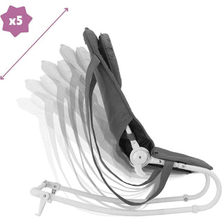 Badabulle Easy Bouncer – 5-Position Recline, Rocker Mode & Toy Bar | Newborn to 9kg