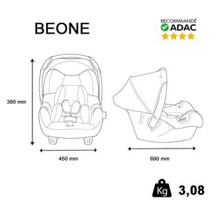 Bebeconfort Plus Group 0+ Infant Carrier Car Seat Black