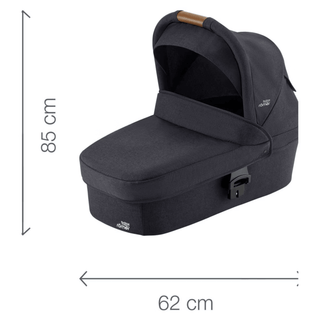 Britax Romer Strider M Baby Carrycot Suitable from up to 9 kg - Black Shadow