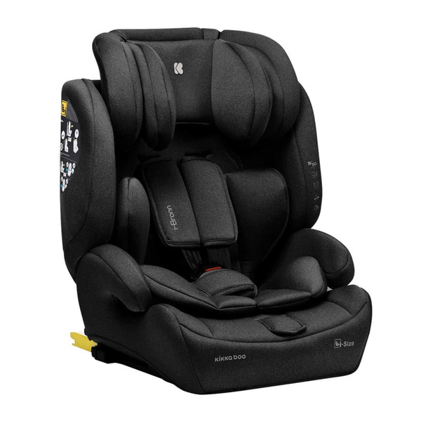KikkaBoo i-Bronn i-Size ISOFIX Car Seat 76–150cm – Black