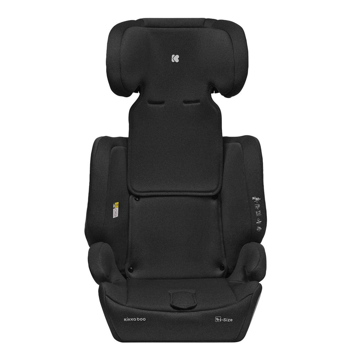 KikkaBoo i-Bronn i-Size Car seat ISOFIX 76-150 cm Black – booster mode