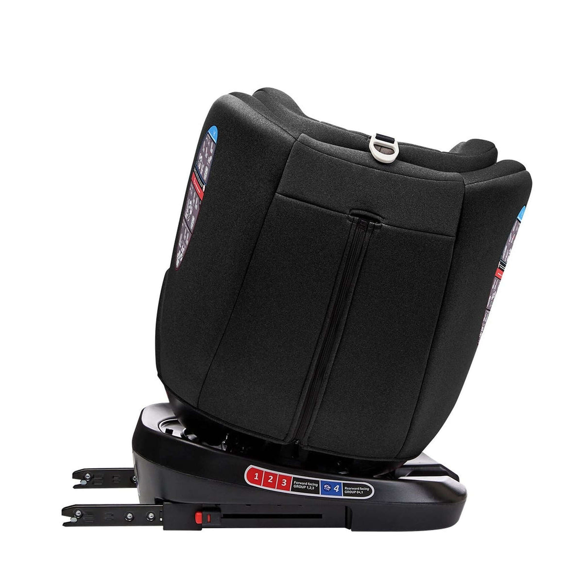 KikkaBoo i-Trip i-Size Car seat ISOFIX 40-150 cm Black – rear view