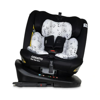 Cosatto Get Set Go i-Size 360 Car Seat – Birth to 12 Years | 360° Rotation, ISOFIX, Extended Rear-Facing Foxed