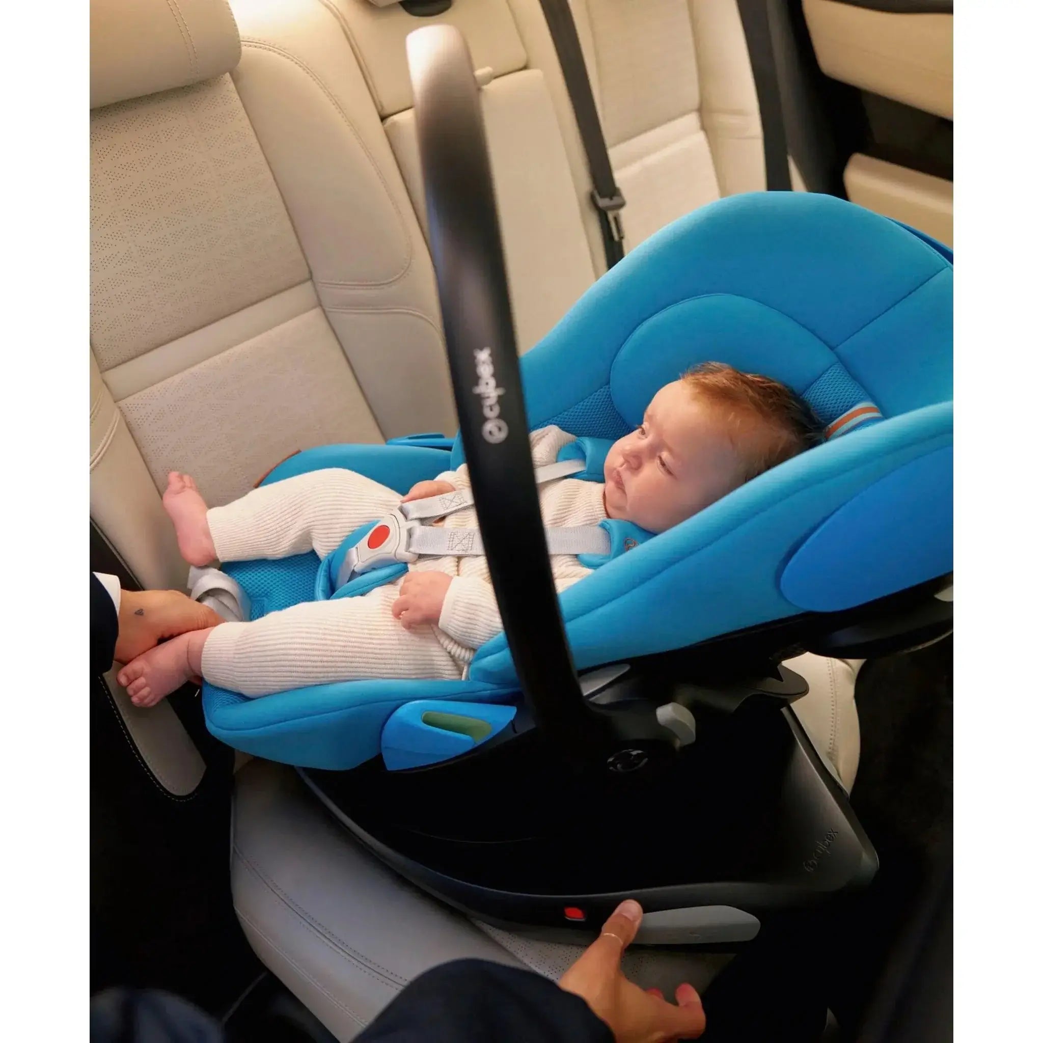 cybex cloud g airplane Cybex Cloud G i-Size Rotating Baby Car Seat – Modular, Semi Lie-Flat, 180° Rotation, L.S.P. Protection, Airline Approved – Birth to 13kg