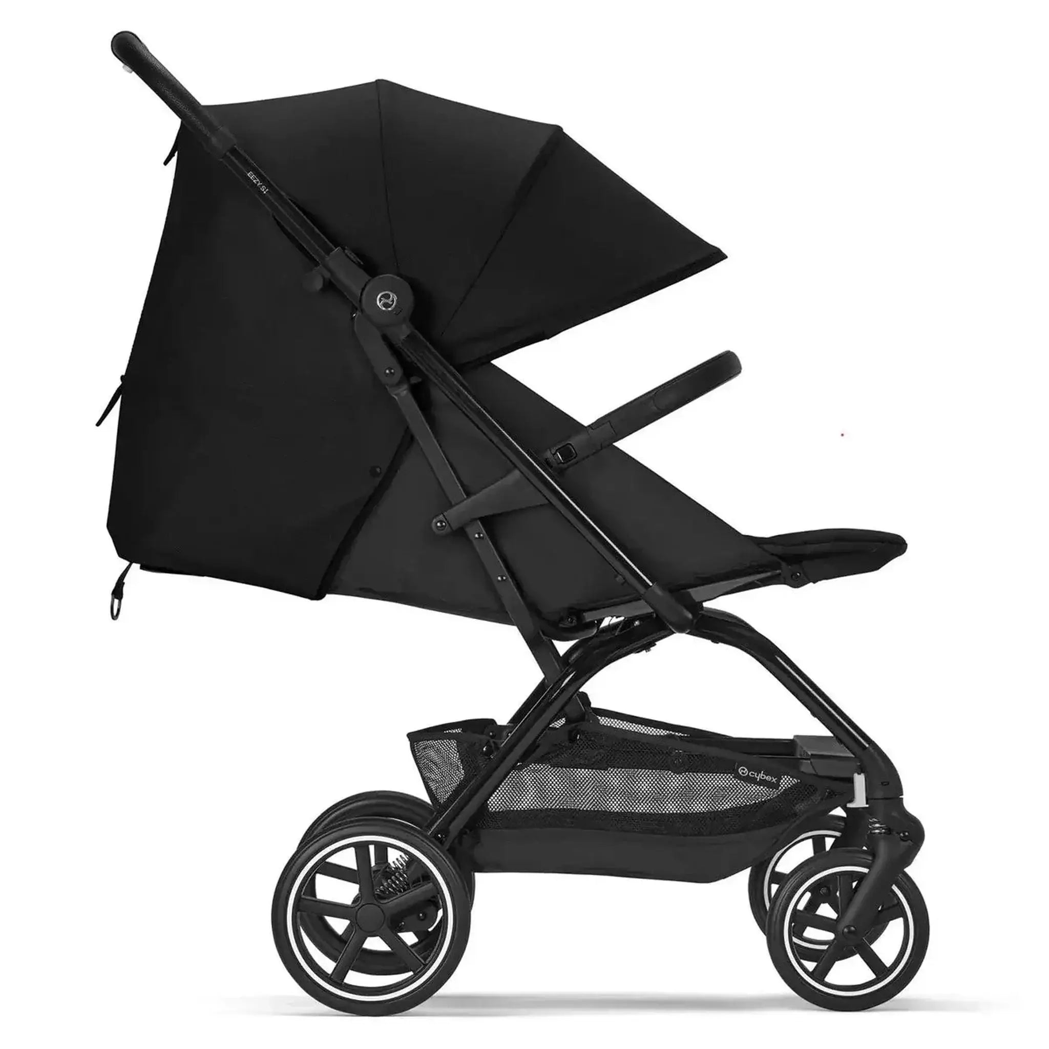 cybex eezy s 2 compact stroller - deep black Cybex Gold Eezy s+2 Compact Baby Pushchair Moon Black