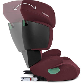 Cybex Solution X i-Fix i-Size Child Car Seat Isofix Cobblestone Rumba Red