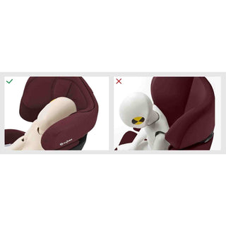 Cybex Solution X i-Fix i-Size Child Car Seat Isofix Cobblestone Rumba Red