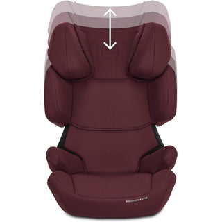 Cybex Solution X i-Fix i-Size Child Car Seat Isofix Cobblestone Rumba Red