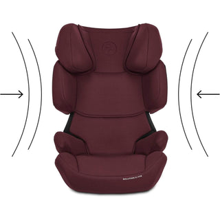 Cybex Solution X i-Fix i-Size Child Car Seat Isofix Cobblestone Rumba Red