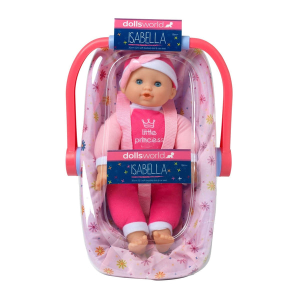 Dollsworld Isabella 30cm Doll with Rocking Infant Carrier