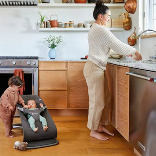 Ergobaby Evolve 3-in-1 Bouncer Seat Multi Position Baby Fits Newborns Toddler Charcoal Grey