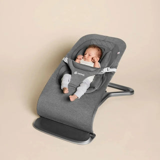 Ergobaby Evolve 3-in-1 Bouncer Seat Multi Position Baby Fits Newborns Toddler Charcoal Grey