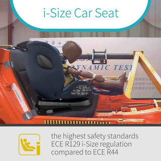 Globalkids Safety Baby Car Seat with Isofix and Top Tether, 360-Degree Rotating Red
