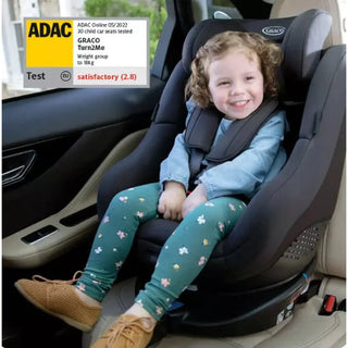 Graco Turn2Me Child Car Seat Group 0+/1 R44 with Isofix and 360° Rotating Black