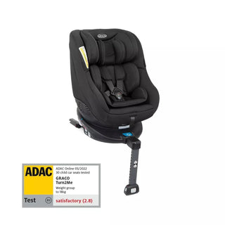 Graco Turn2Me Child Car Seat Group 0+/1 R44 with Isofix and 360° Rotating Black