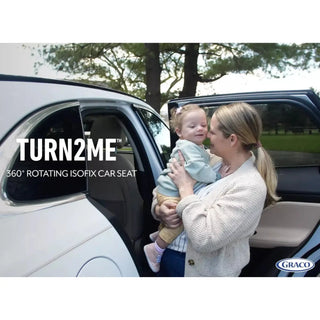 Graco Turn2Me Child Car Seat Group 0+/1 R44 with Isofix and 360° Rotating Black