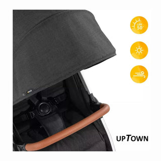Hauck Uptown Pushchair Stroller Extra Large Seat for All Terrains with Raincover