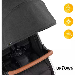 Hauck Uptown Pushchair Stroller Extra Large Seat for All Terrains with Raincover