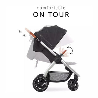 Hauck Uptown Pushchair Stroller Extra Large Seat for All Terrains with Raincover