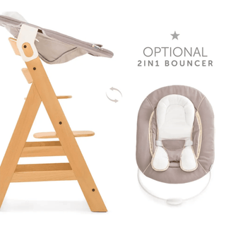 Hauck Alpha+ Wooden Highchair - Natural