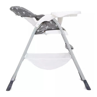 Joie Mimzy Snacker Foldable Highchair Twinkle Linen with 3 Seat Recline Angles