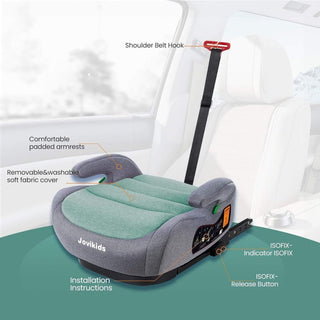 Jovikids OHHO i-Size Car Seat Booster, ISOFIX for Group 2/3 from 3 to 12 Years