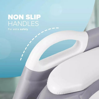 KIDOOLA Adjustable Potty Ladder Seat for Toilet Training with Steps, Handle Grey