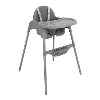 KikkaBoo 2 in 1 Baby High & Low-Feeding Chair Jammy with Removable Tray Grey
