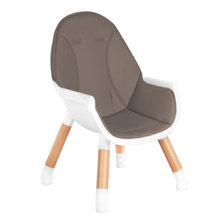 KikkaBoo Multi 3 in 1 Wooden Baby Highchair Table Set 4-Position Tray Dark Beige
