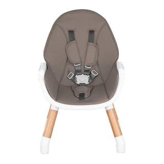 KikkaBoo Multi 3 in 1 Wooden Baby Highchair Table Set 4-Position Tray Dark Beige